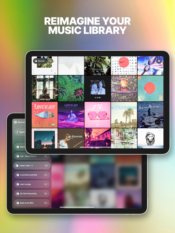 Records: Music Experience iPad screenshot 1 - Music app
