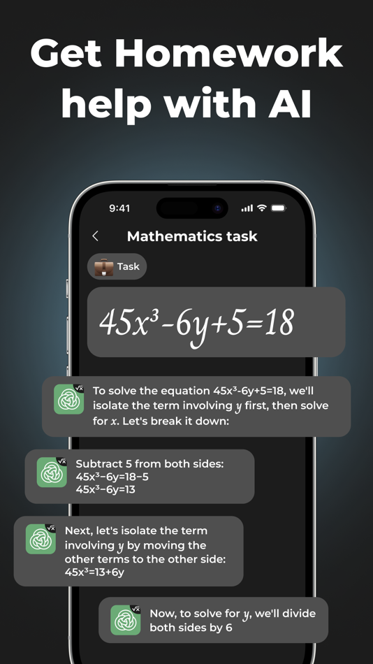 #2. AI Homework Help: Math Solver (iOS) By: Iona Maisuradze