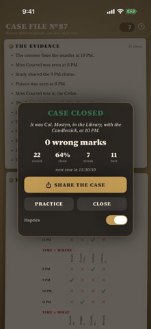 Alibi Daily Logic Grid Screenshot 1 of 8