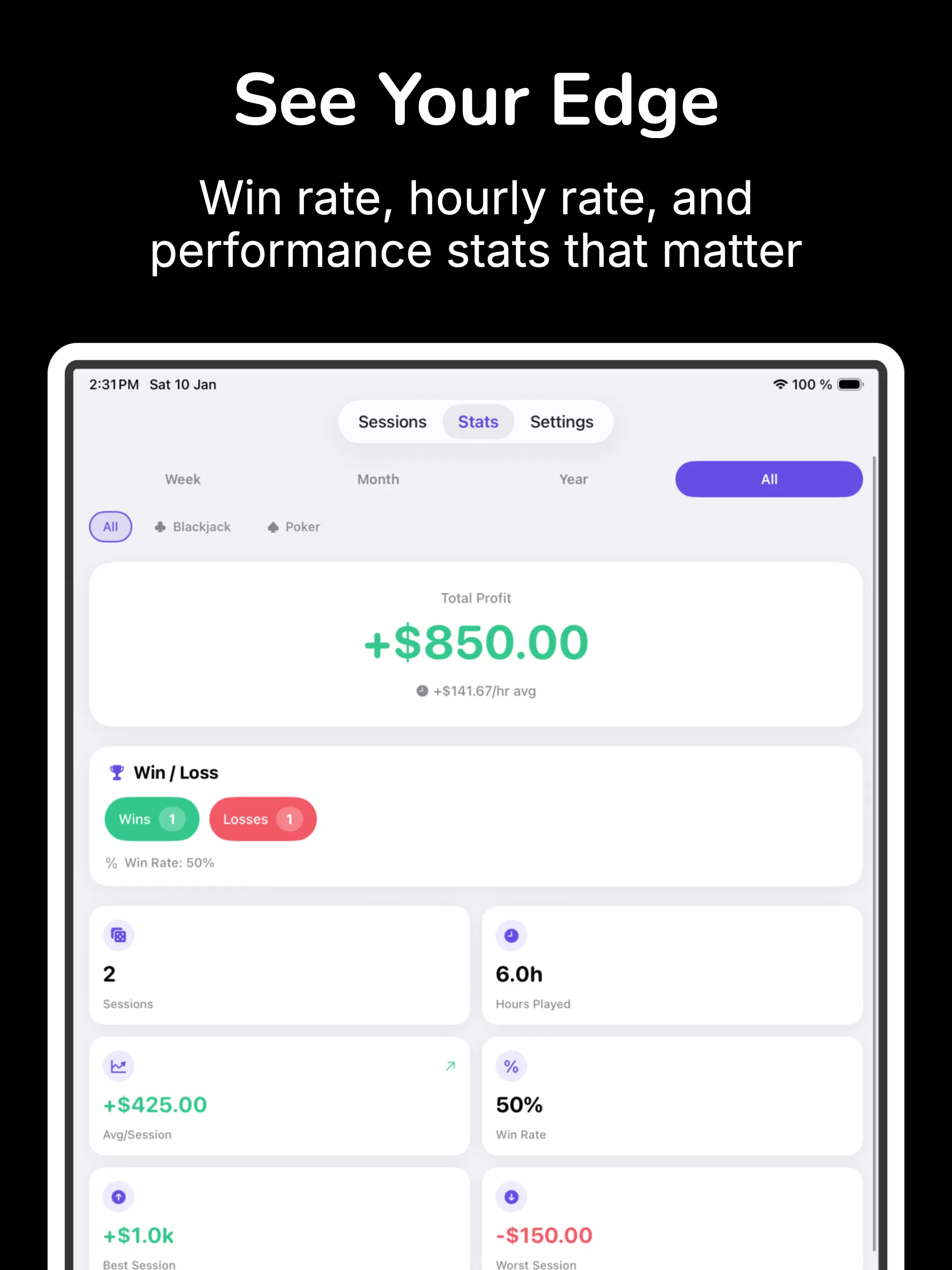 #6. Gambling Tracker (iOS) De: Nicolas Gustavo Melian