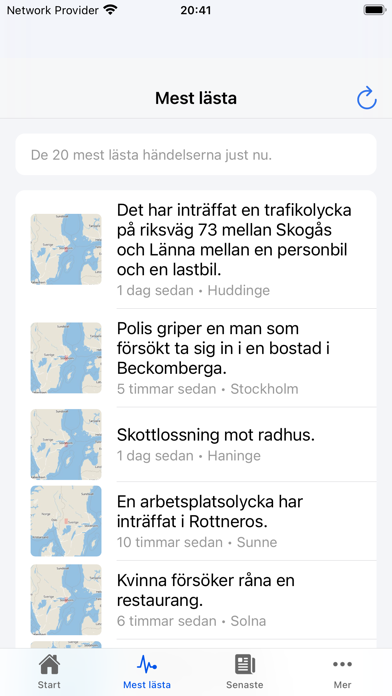 BPK: Polisens händelser Screenshot