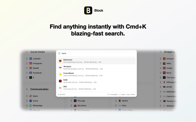Blook screenshot