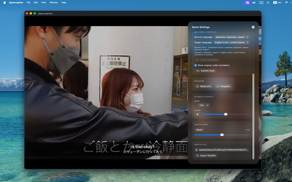 #4. OKPlayer – Real-Time Subtitles (macOS) By: 文凤 董