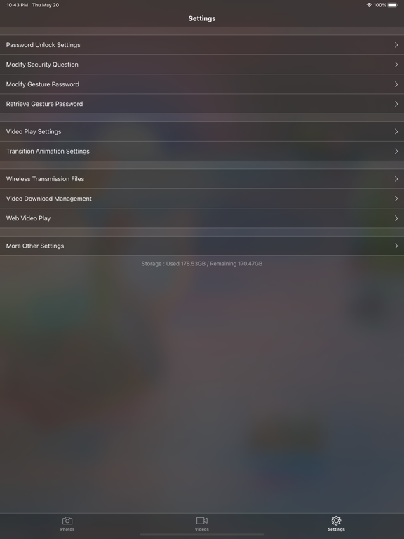 Private Albums - Secret Lock iPad screenshot 4 - Photo & Video app