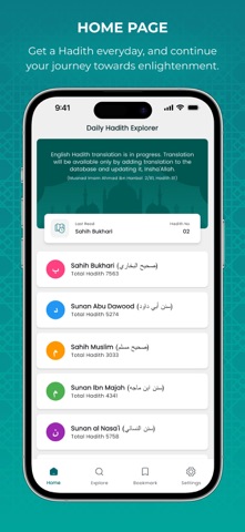 Daily Hadith Explorer Screenshot 1 of 8
