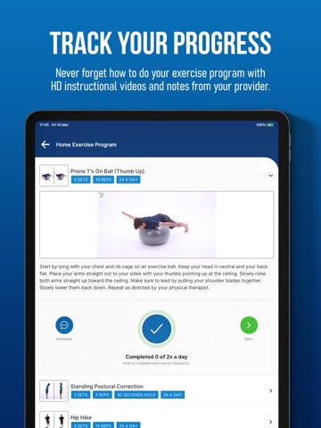 Foundation PT Portal iPad screenshot