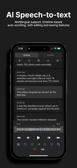 AI Ses Kaydedici - SoundNote iPhone Ekran Görüntüsü 1