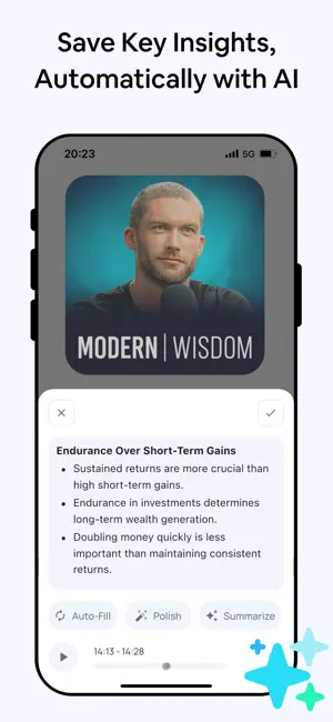 Onda AI Podcast Note Taker screenshot 2