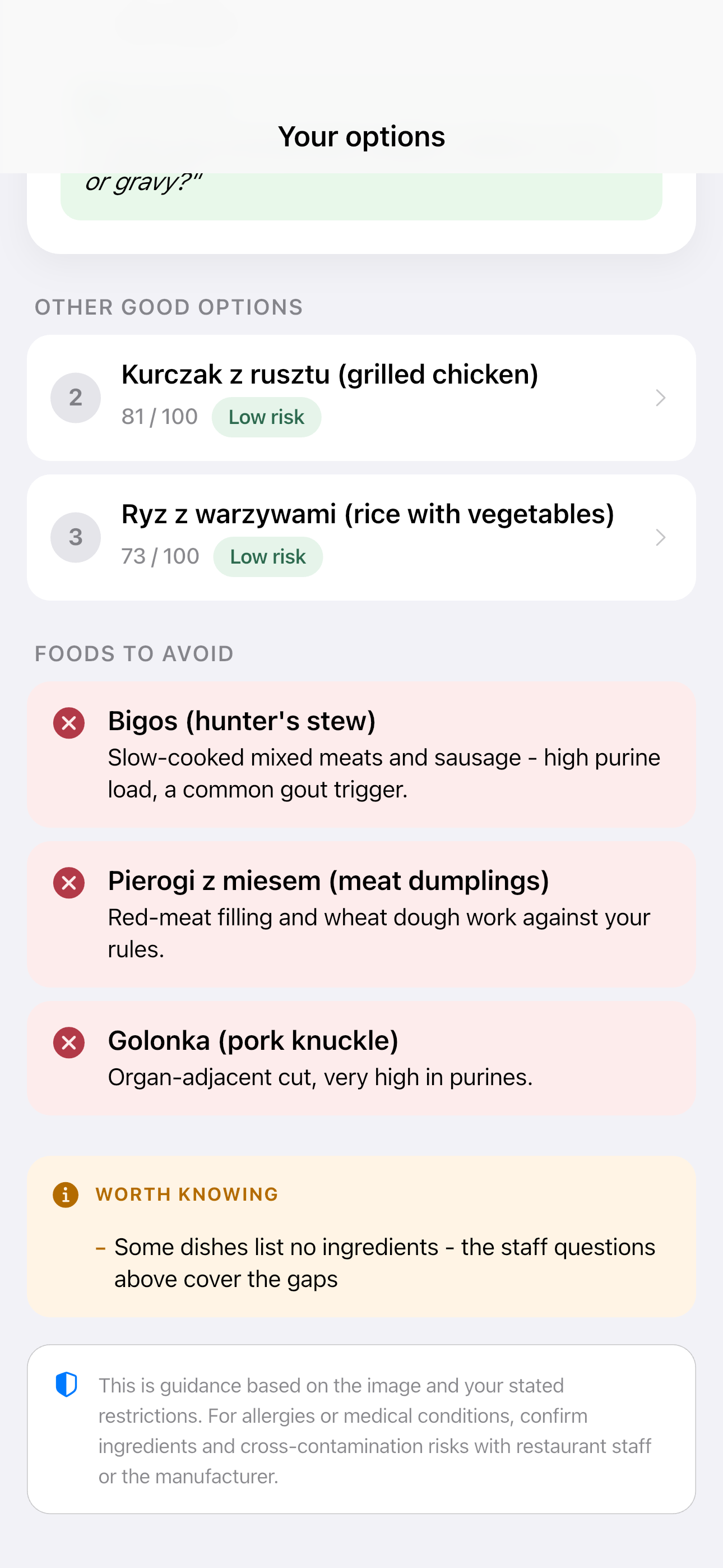 Travel Safe Bites Food Scanner screenshot 6