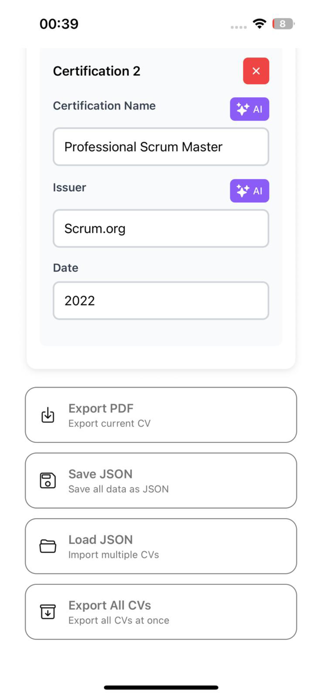 DGen-SmartCV Screenshot 7 of 9