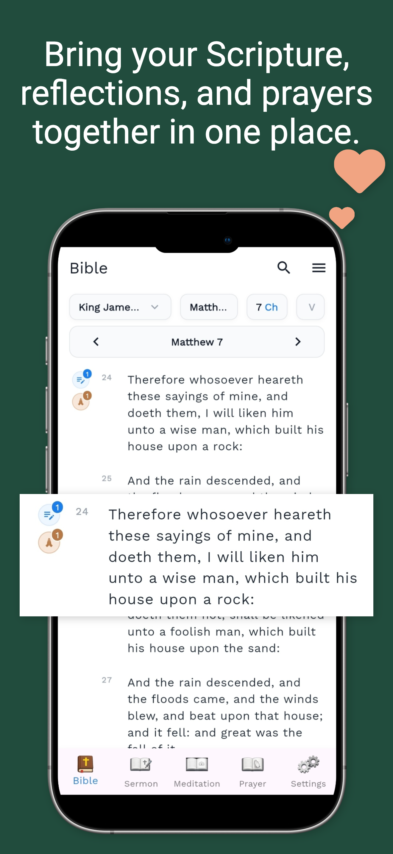 Bible Note - Sermon & Prayer