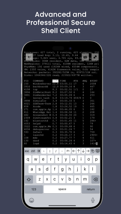 iTerminus: SSH Client Terminal iPhone screenshot 2 - Developer Tools app
