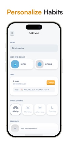 Goals tracker - Happyt screenshot