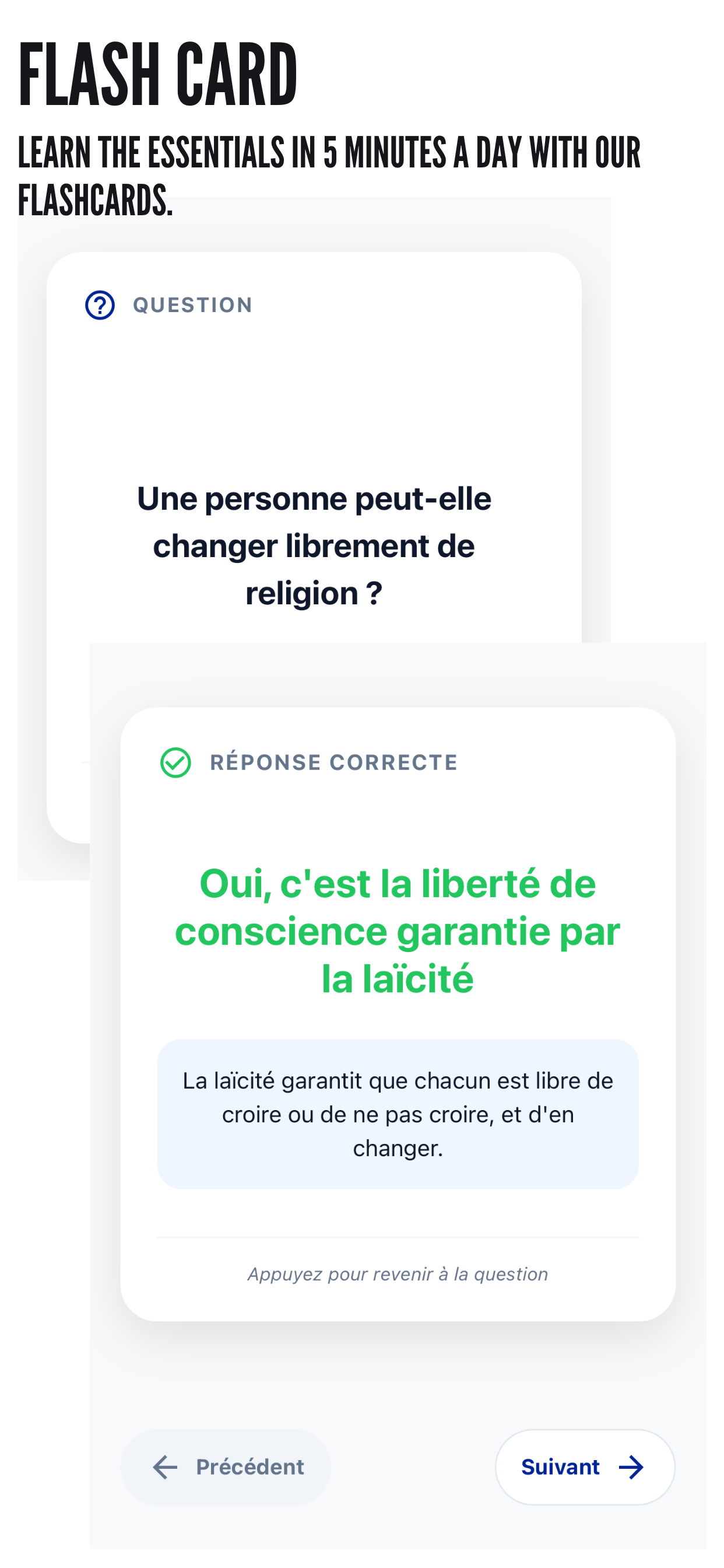 Examen Civique :Civic Quiz Fr screenshot 9