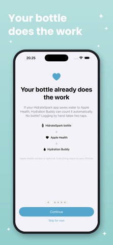 Hydrationbuddy drink up screenshot