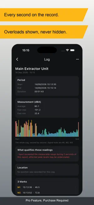 NoiseMark Pro - Decibel Meter screenshot 4