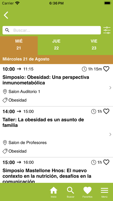 Sociedad Arg de Nutrición Screenshot