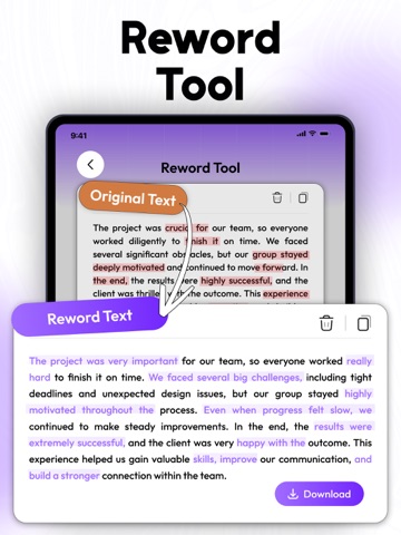 Humanize AI : Text Humanizer iPad screenshot