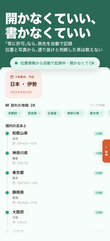 ずぼ旅 - 行った国が自動で残る旅行記録・旅日記 screenshot 2 of 8