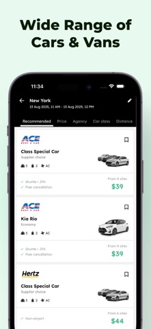 Airport Rentals・Car Rental iPhone screenshot