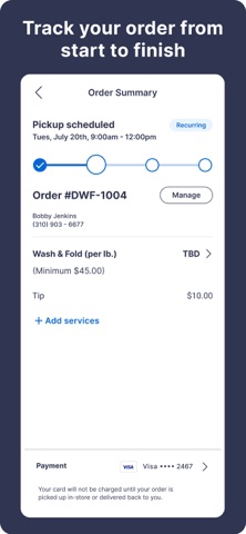 Laundry Butler For You app screenshot 3