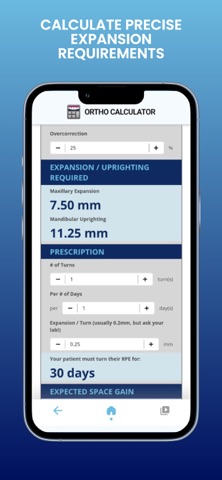 Ortho Calculator screenshot