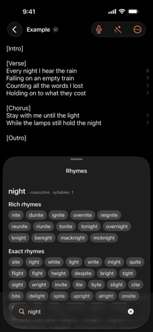Singable: Lyrics & Rhymes screenshot 3