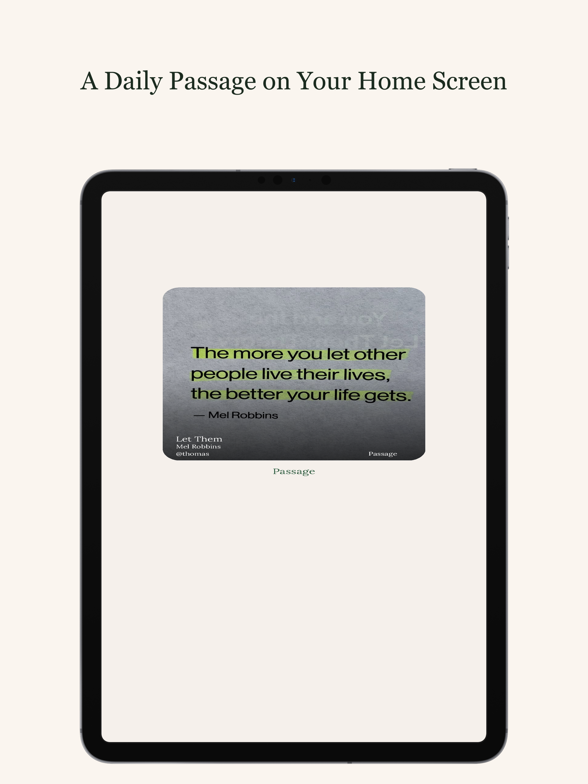 Passage: Book Quotes & Wisdom