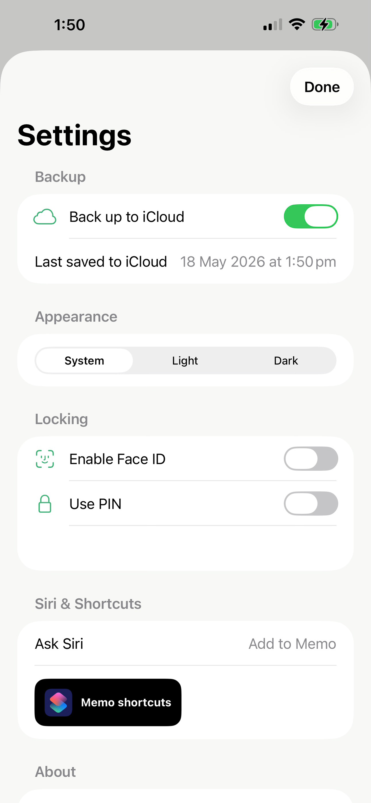 Memo notes screenshot 4