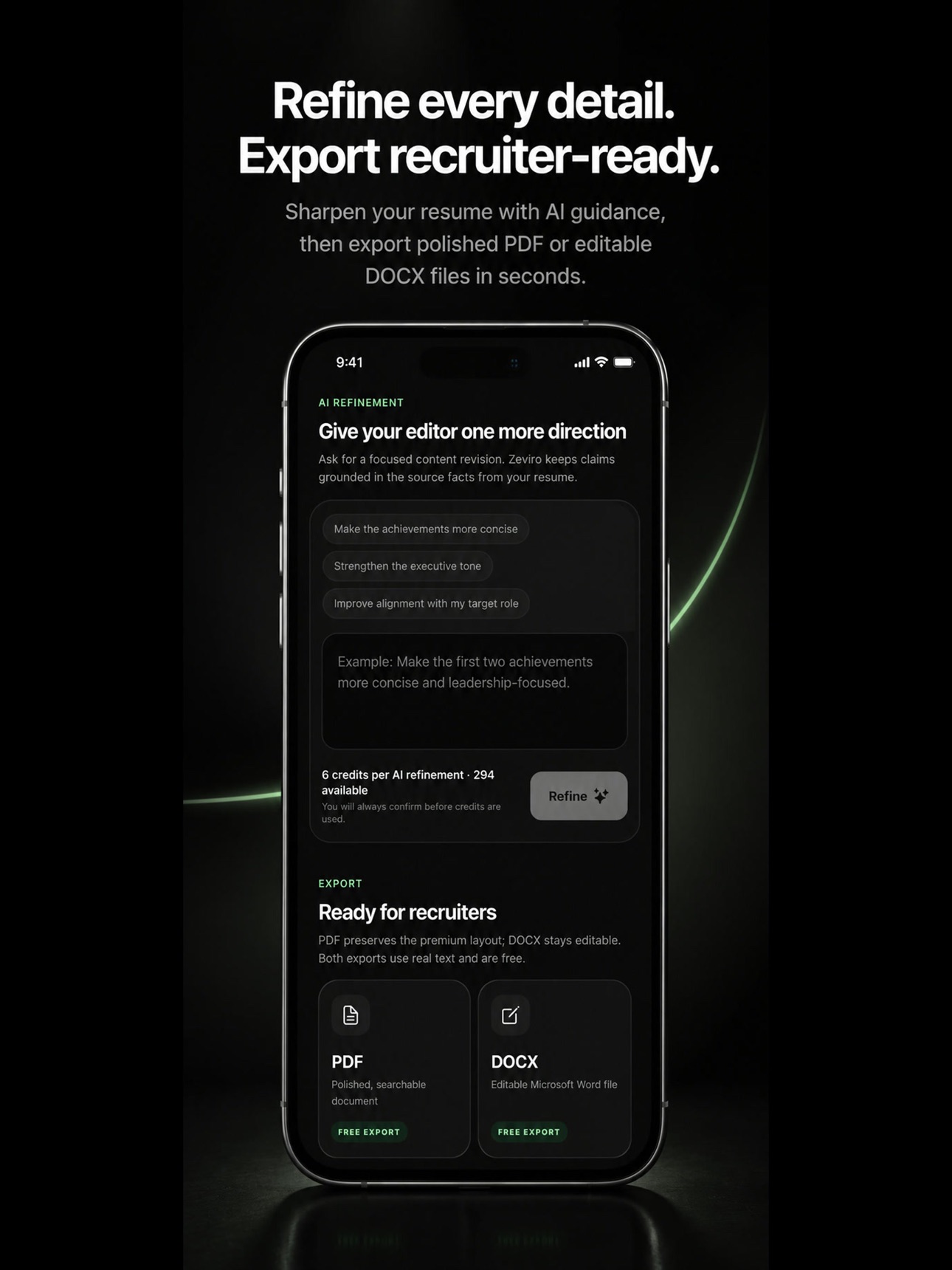 Screenshot 8 of Zeviro: AI Resume Builder