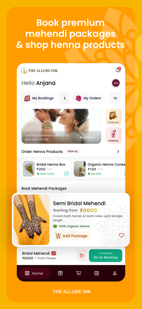 The Allure Ink: Mehendi App screenshot 1