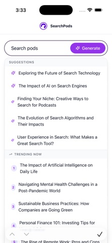 SearchPods Screenshot 1 of 8