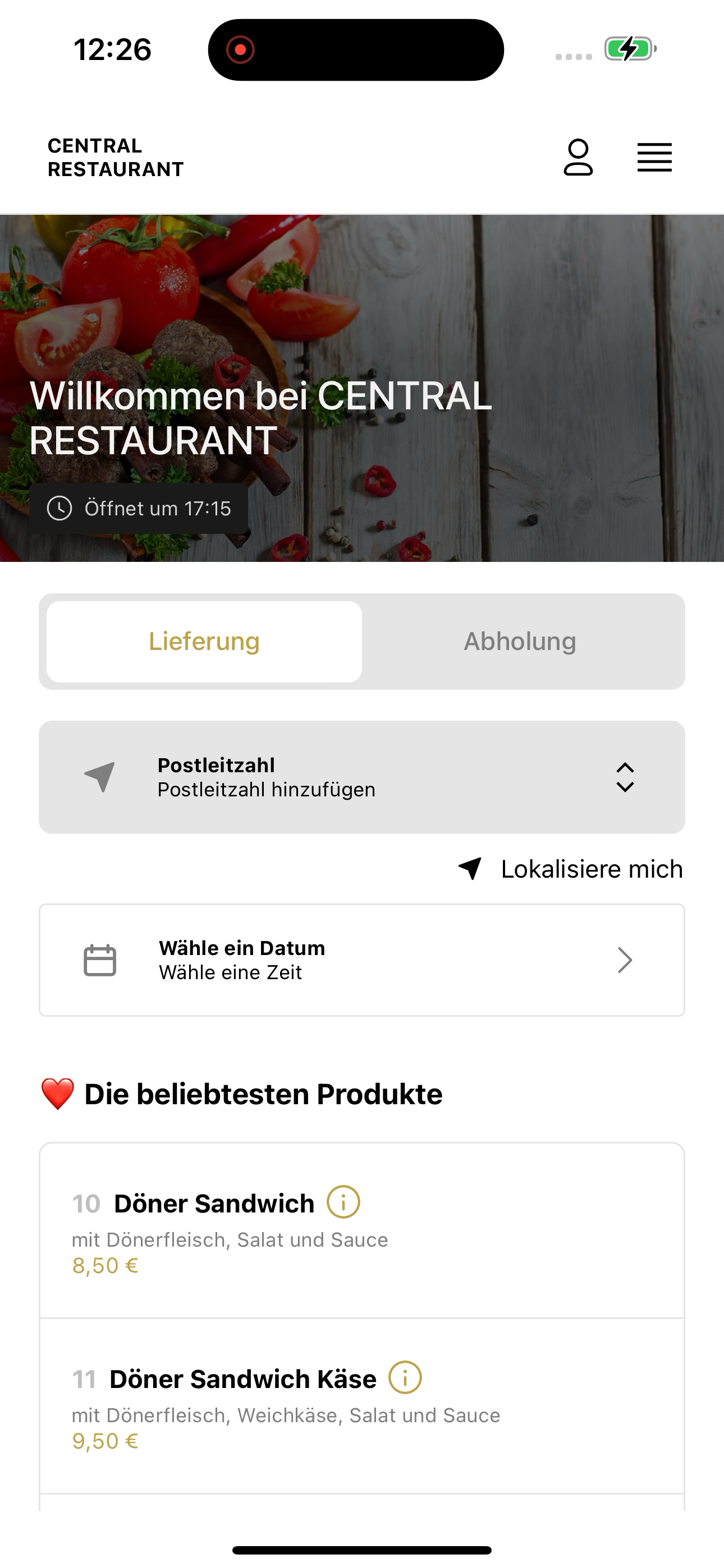 CENTRAL RESTAURANT screenshot 3