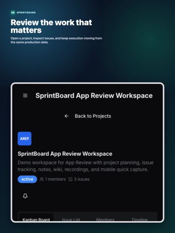 SprintBoard2 iPad screenshot