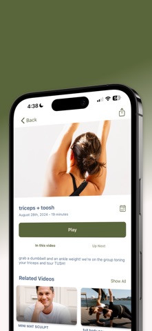TOGETHER PILATES + AEROBICS iPhone screenshot