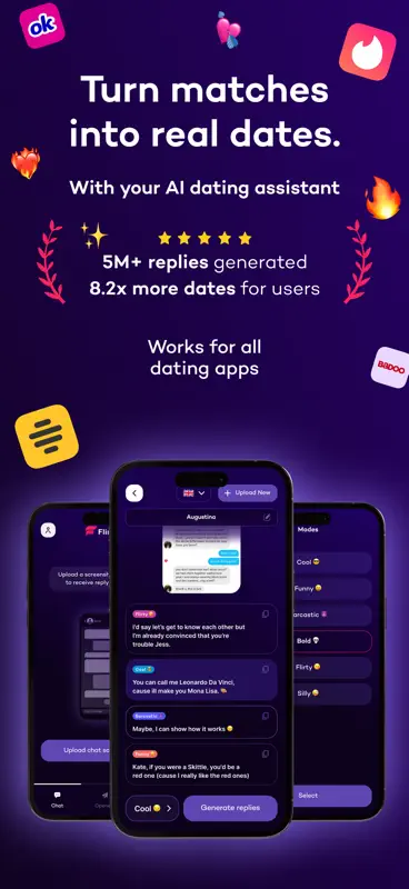 Flirtist - AI Dating Assistant screenshot 1 of 9