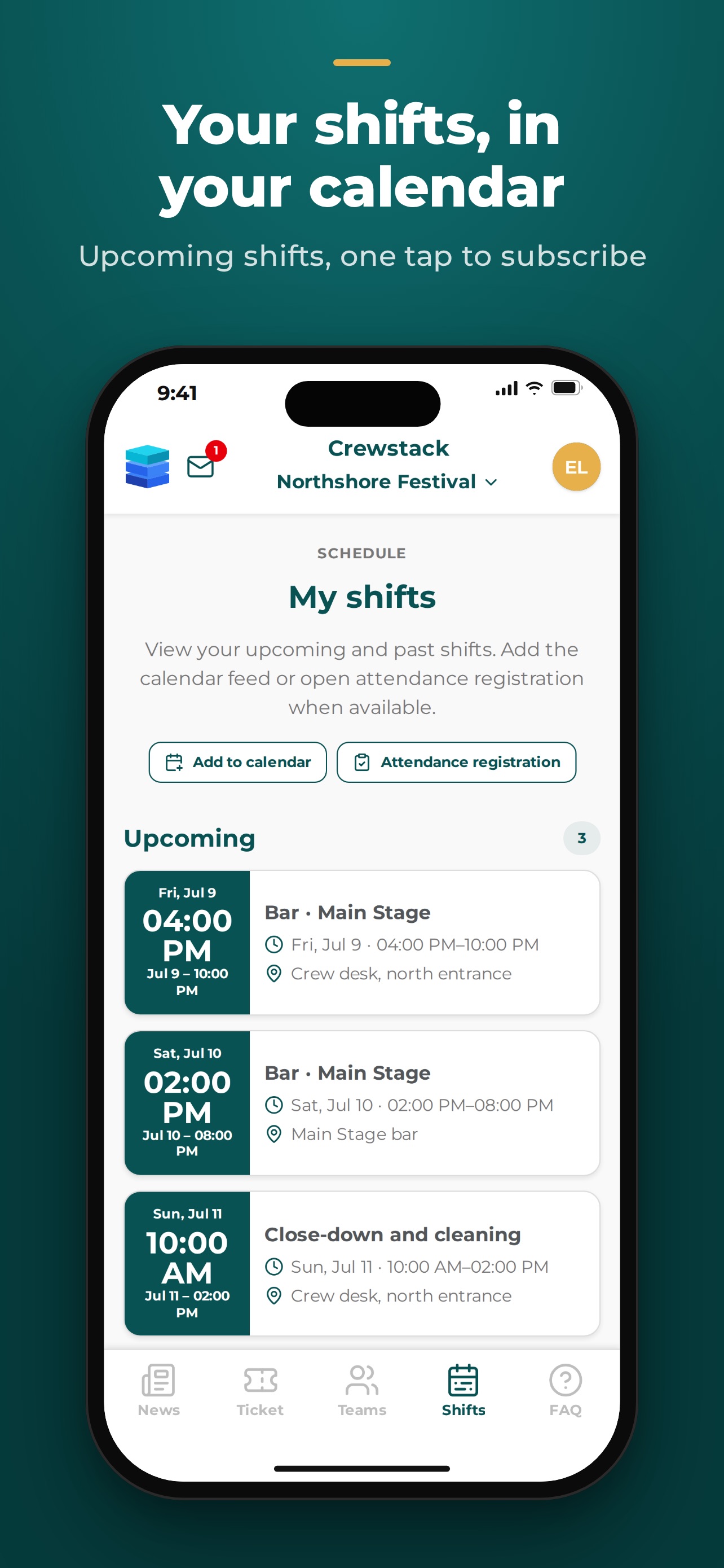 Screenshot 2 of Crewstack