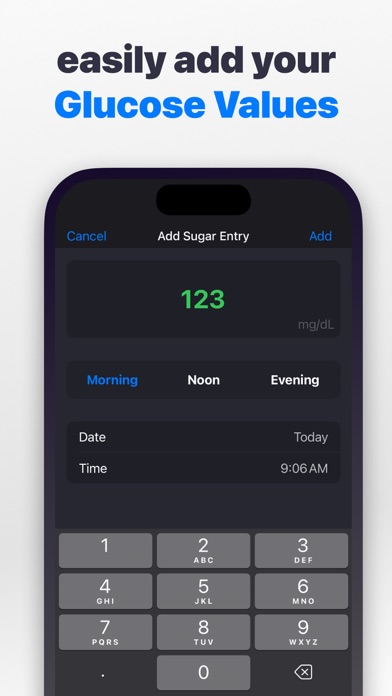 Blood Glucose Tracker! Screenshot