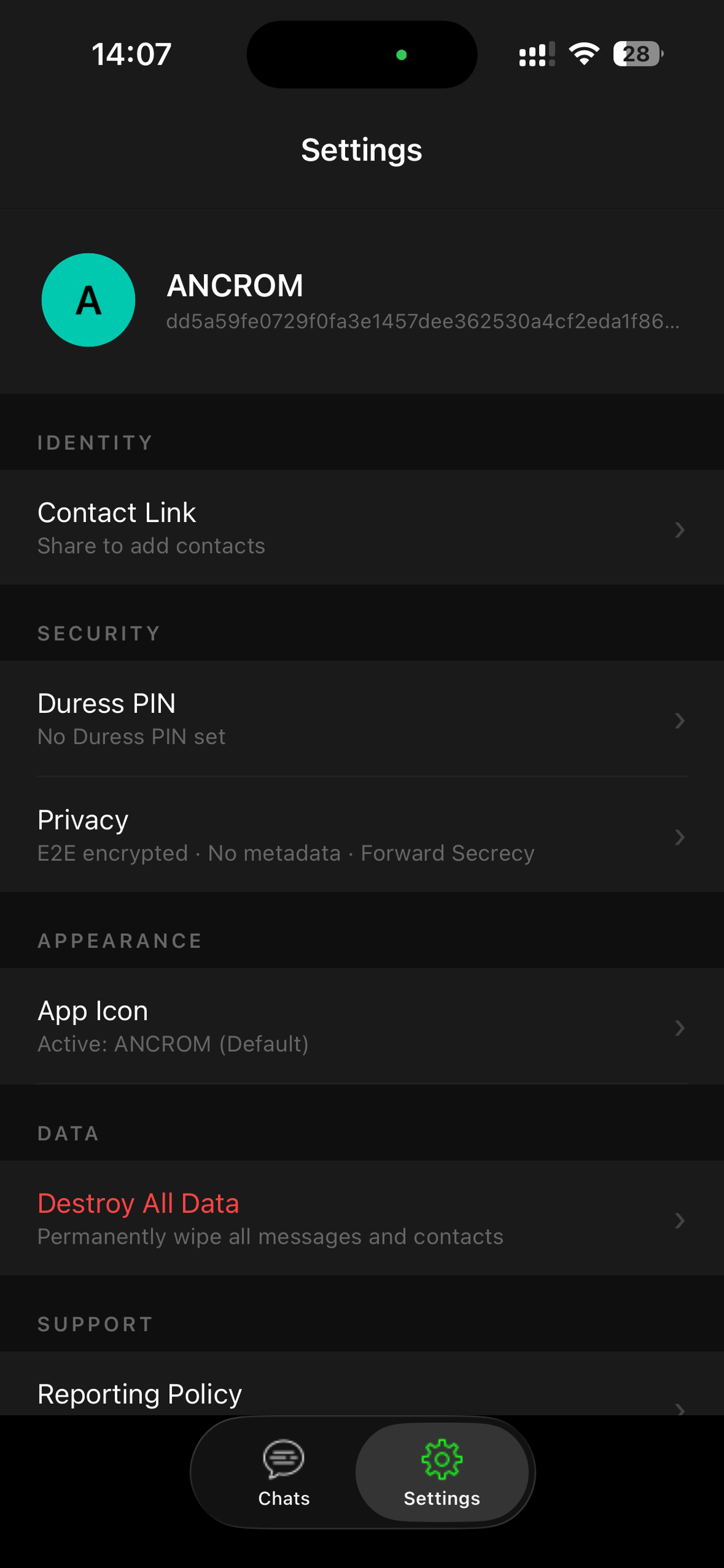 ANCROM - Secure Messenger