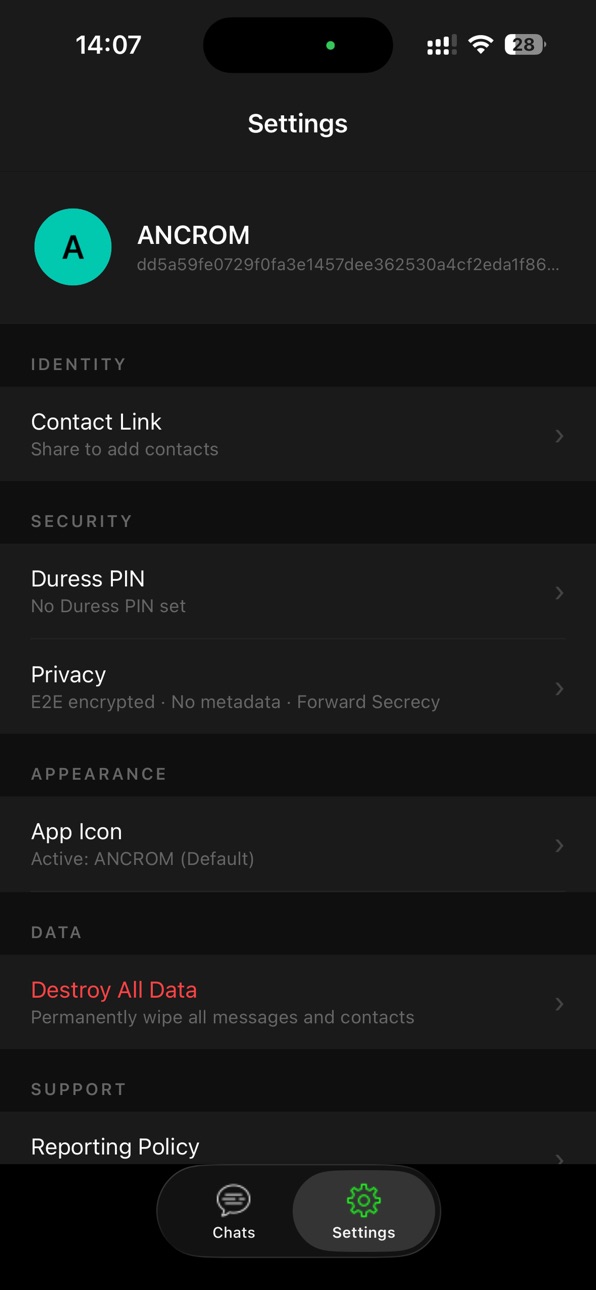 iPhone screenshot