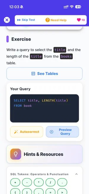 SQL Hero - iOS screenshot 3