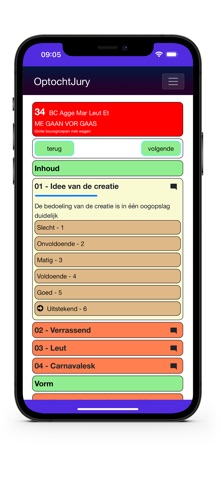Optochtjury App screenshot