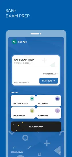 SAFe Exam Prep: With AI iPhone Screenshot 1