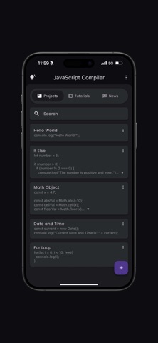 JavaScript Compiler Screenshot 1 of 7