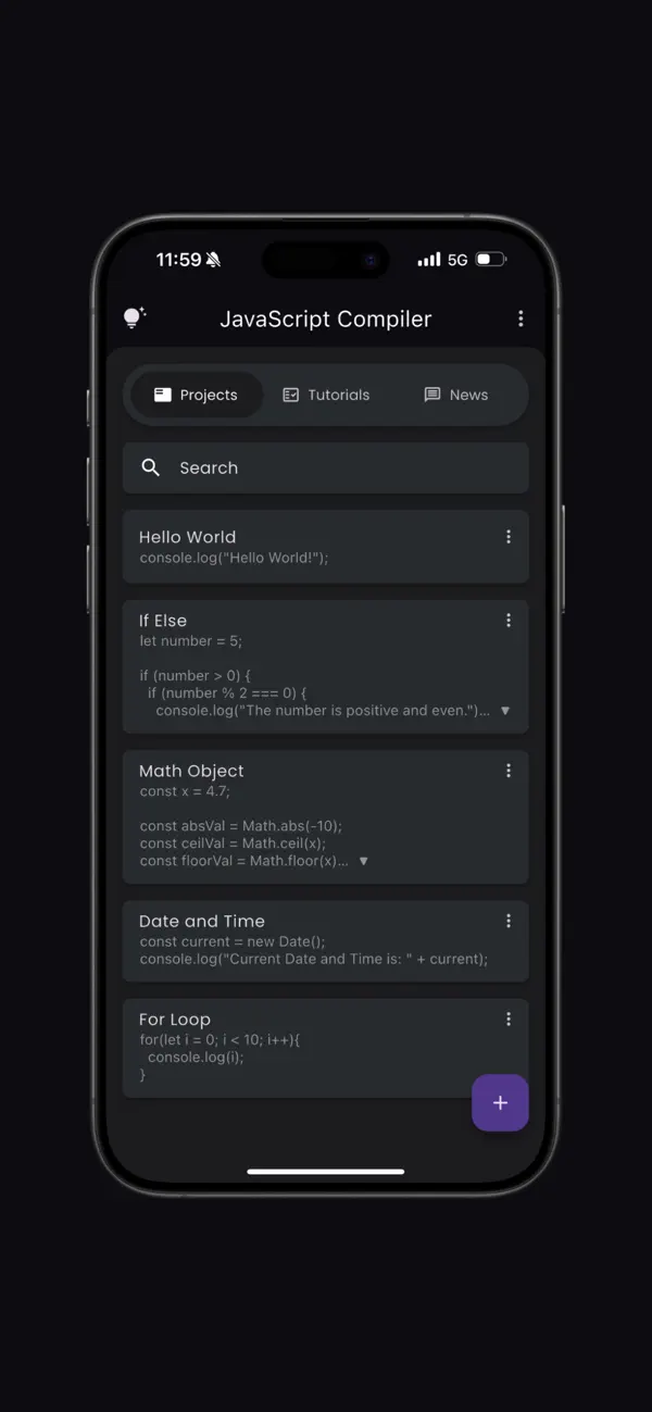 #1. JavaScript Compiler (iOS) Podle: Hrishi Suthar