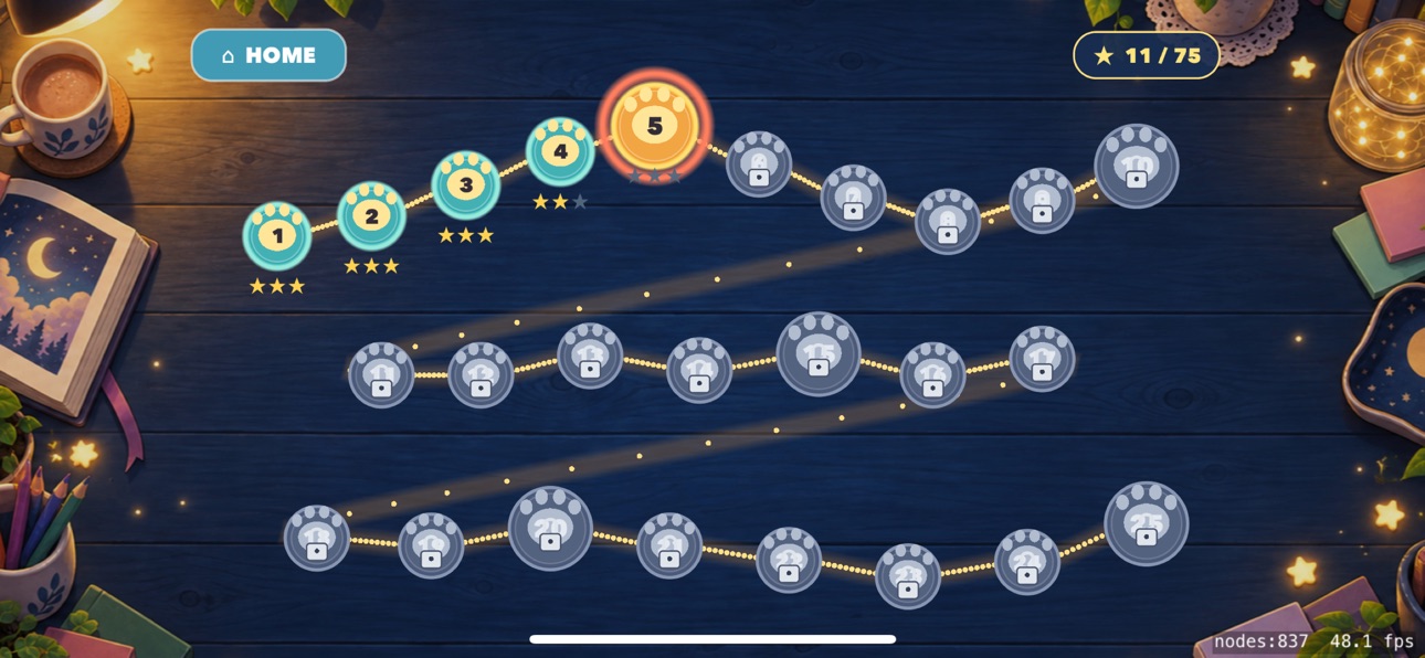 Screenshot 1 of Paws Whisker Dash