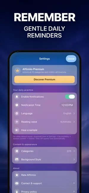 Affirmio - Daily Affirmations screenshot 3