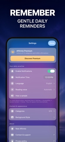 Affirmio - Daily Affirmations Screenshot 3 of 4