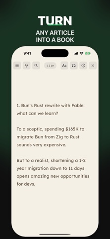 Neubook: EPUB & RSS Reader Screenshot 3 of 5