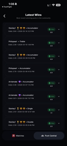 Puntsville: Live Scores & Tips screenshot